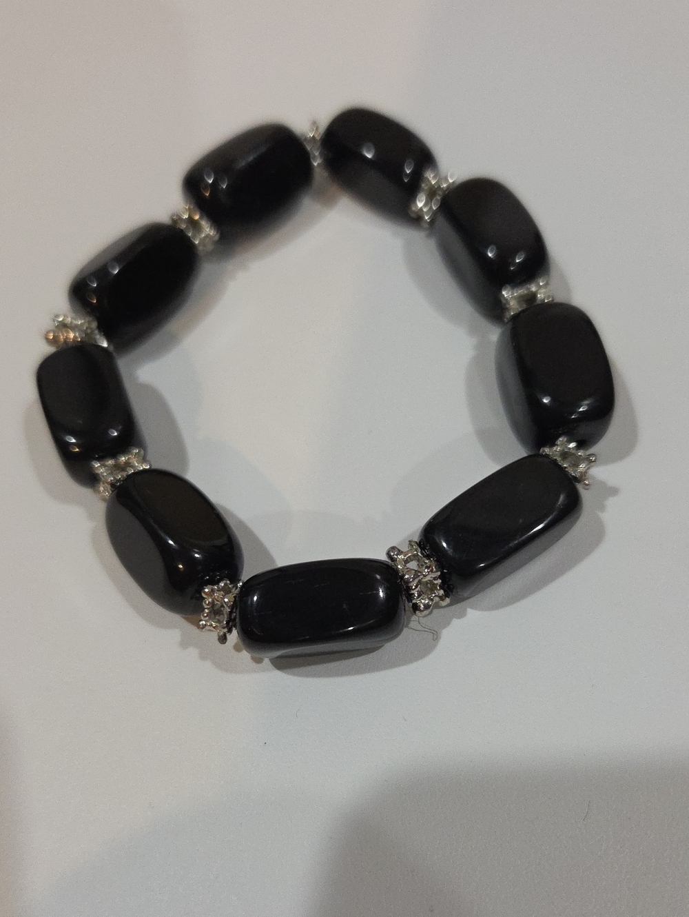 BLACK ONXY STRETCH BRACELET